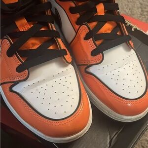 Jordan Sneakers in Orange and White